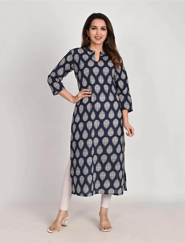 Gunmetal Gleam Hand Printed Cotton Kurta