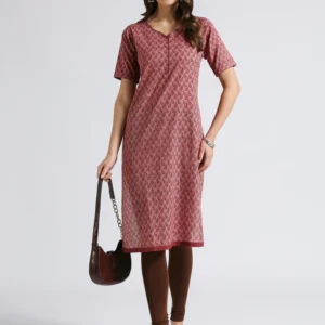 Red Straight kurti